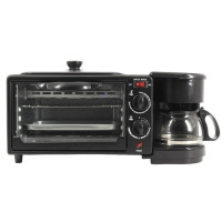 Електрична мультикухонна машина Domotec MS 5308B 3 в 1 духовка, гриль та кавоварка для дому та офісу